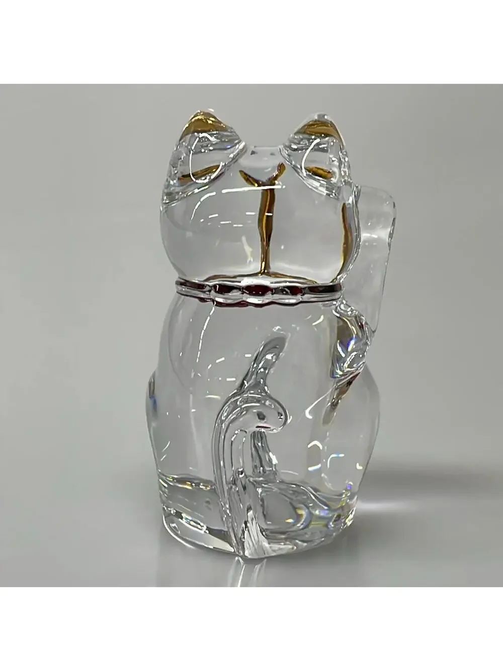 Baccarat Clear Gold Red Crystal Glass #278535B57B